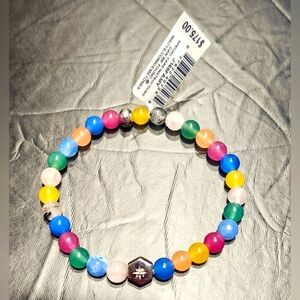 Jac + Jo Multicolor Agate Lifesaver Bracelet